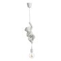 Paris Prix Lampe Suspension Design  Singe Déco  96cm Blanc