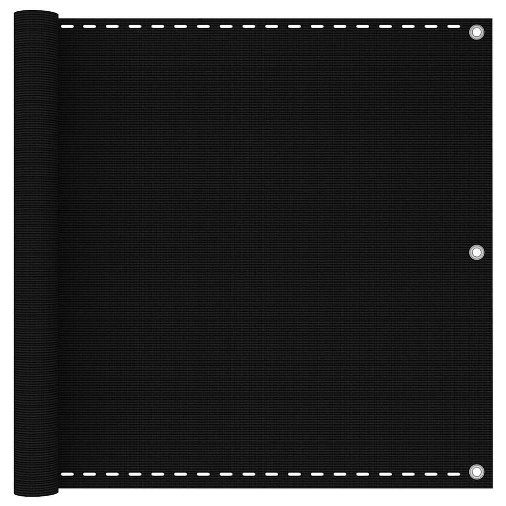 VIDAXL Ecran de balcon Noir 90x300 cm PEHD