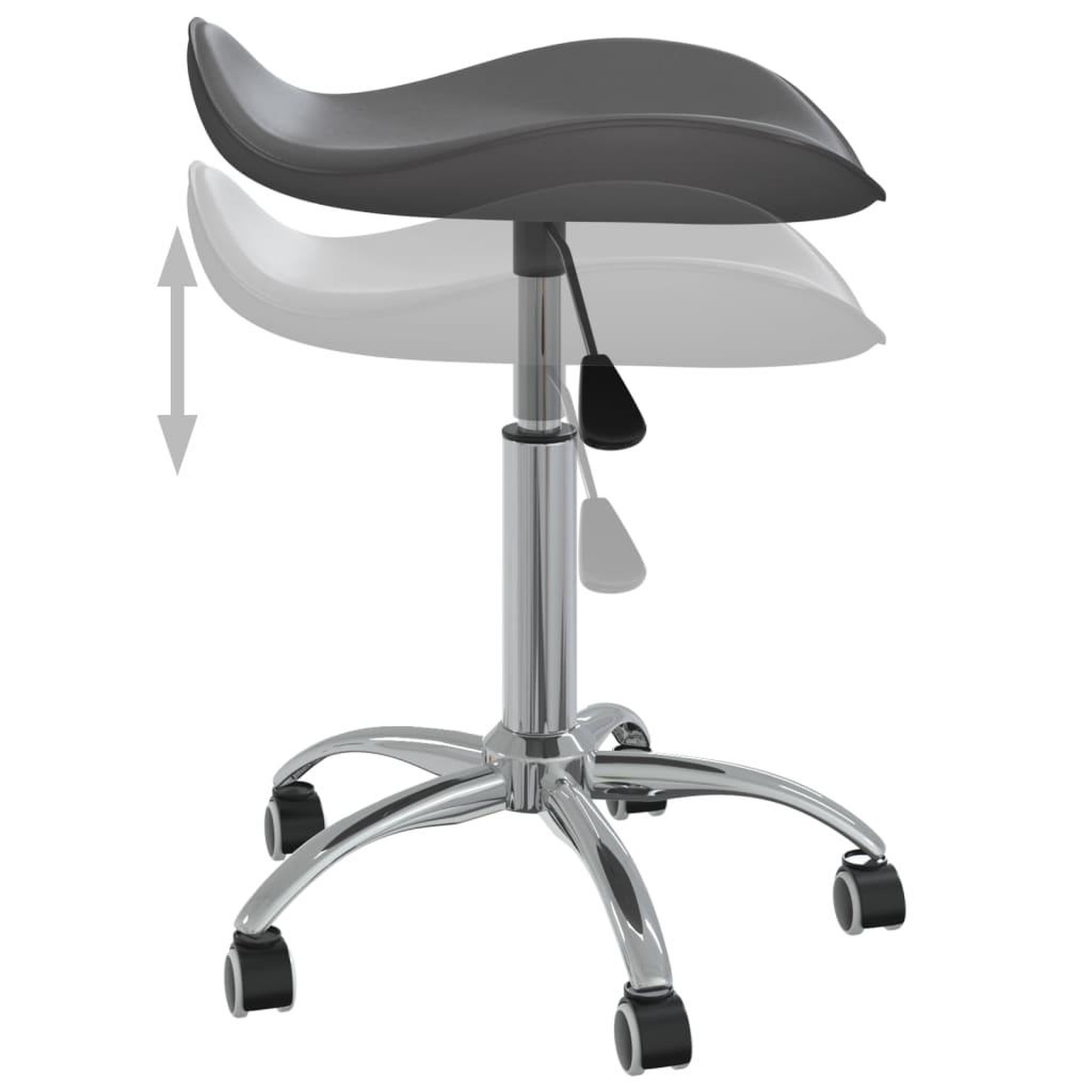 Voir la diapositive 5 : VIDAXL Chaise de bureau Gris Similicuir