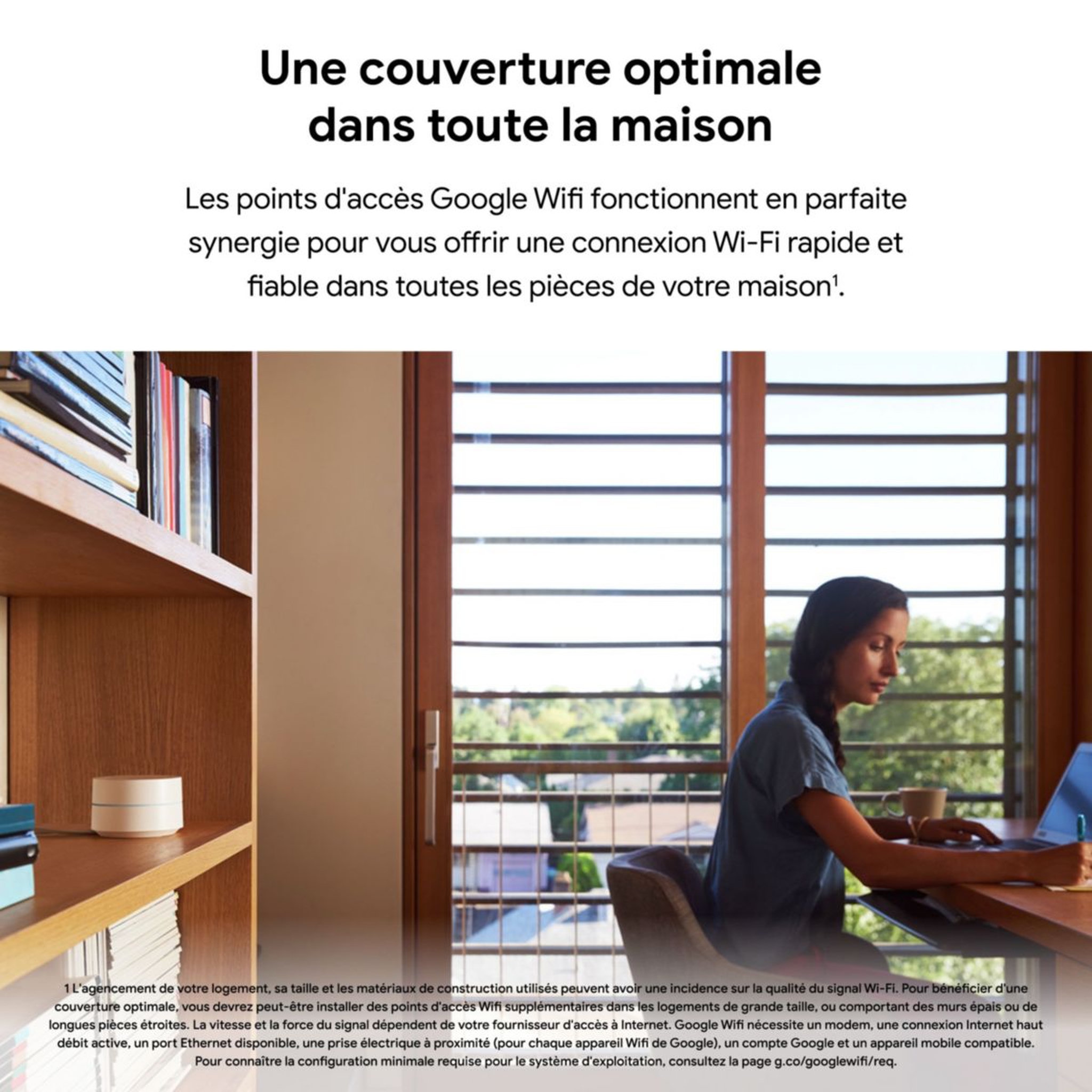 Voir la diapositive 2 : GOOGLE Routeur Wifi Mesh Wifi Routeur Pack 1