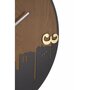 Voir la diapositive 2 : Paris Prix Horloge Murale Design  City  60cm Marron & Noir
