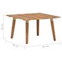Voir la diapositive 5 : VIDAXL Table basse de jardin 60x60x36 cm Bois solide d'acacia