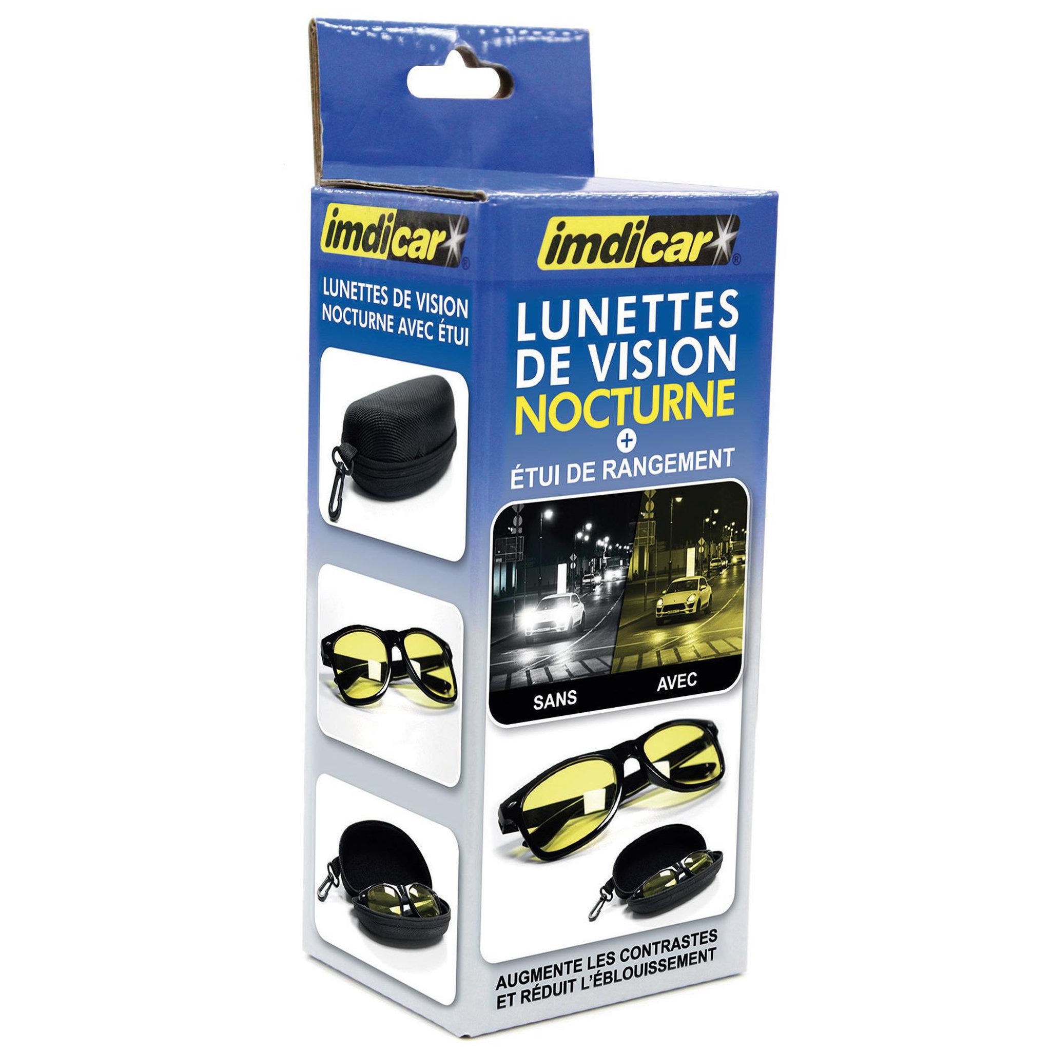 Voir la diapositive 3 : IMDICAR Lunettes de vision pour conduite nocture