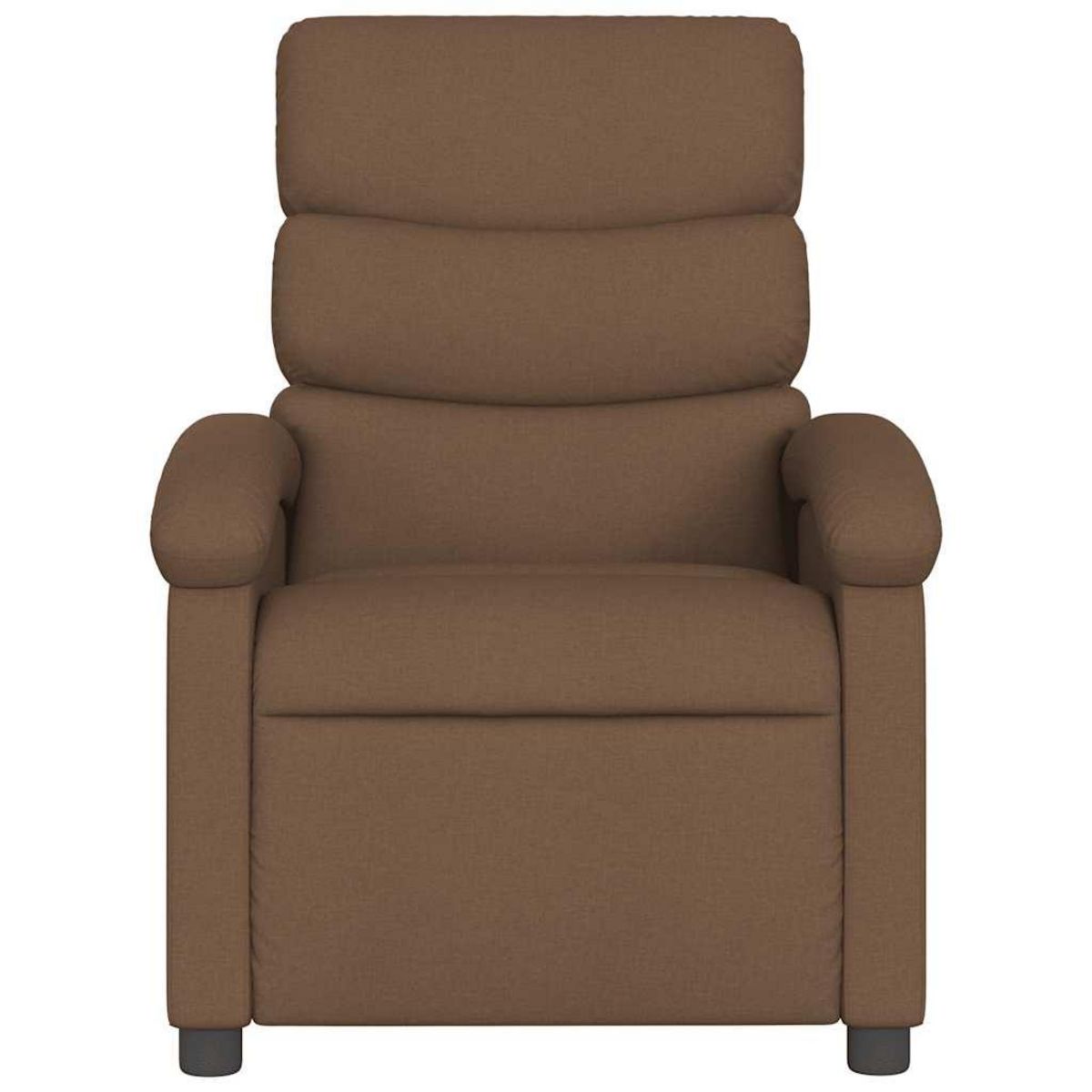 VIDAXL Fauteuil de massage inclinable Marron Tissu