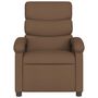 Voir la diapositive 4 : VIDAXL Fauteuil de massage inclinable Marron Tissu