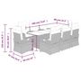 Voir la diapositive 6 : VIDAXL Ensemble a manger de jardin et coussins 9 pcs beige Poly rotin