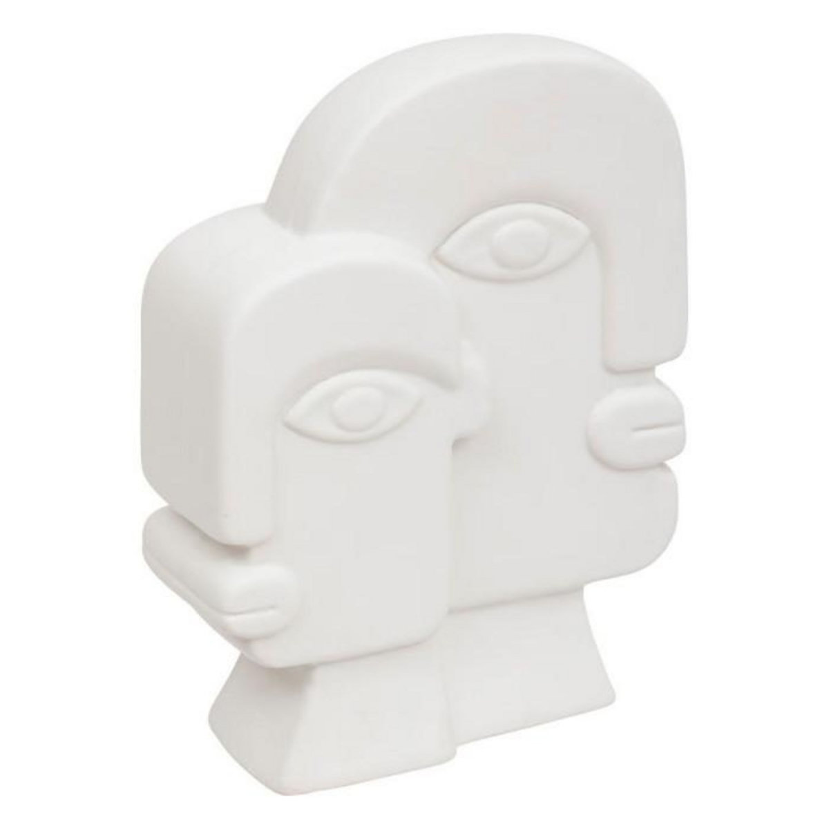 ATMOSPHERA Statuette Visage en Céramique  Soleya  26cm Blanc