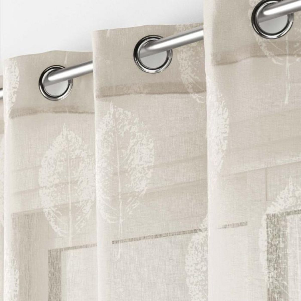 Paris Prix Rideau Voilage à Œillets  Indila  140x240cm Lin