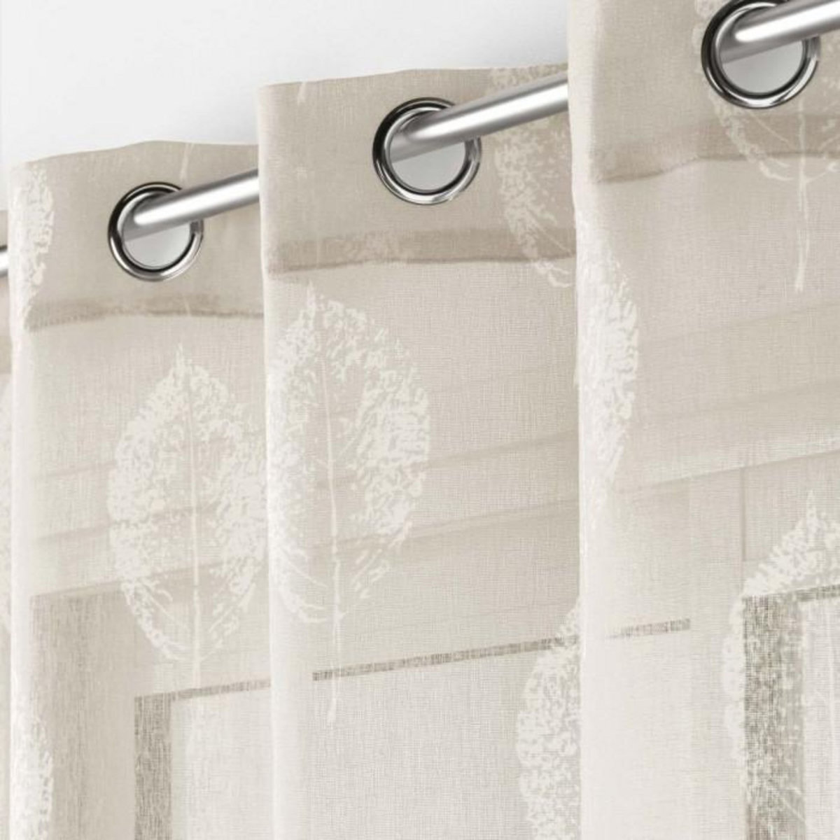 Paris Prix Rideau Voilage à Œillets  Indila  140x240cm Lin