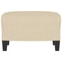 Voir la diapositive 3 : VIDAXL Repose-pied Creme 60x50x41 cm Tissu