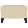 Voir la diapositive 3 : VIDAXL Repose-pied Creme 60x50x41 cm Tissu