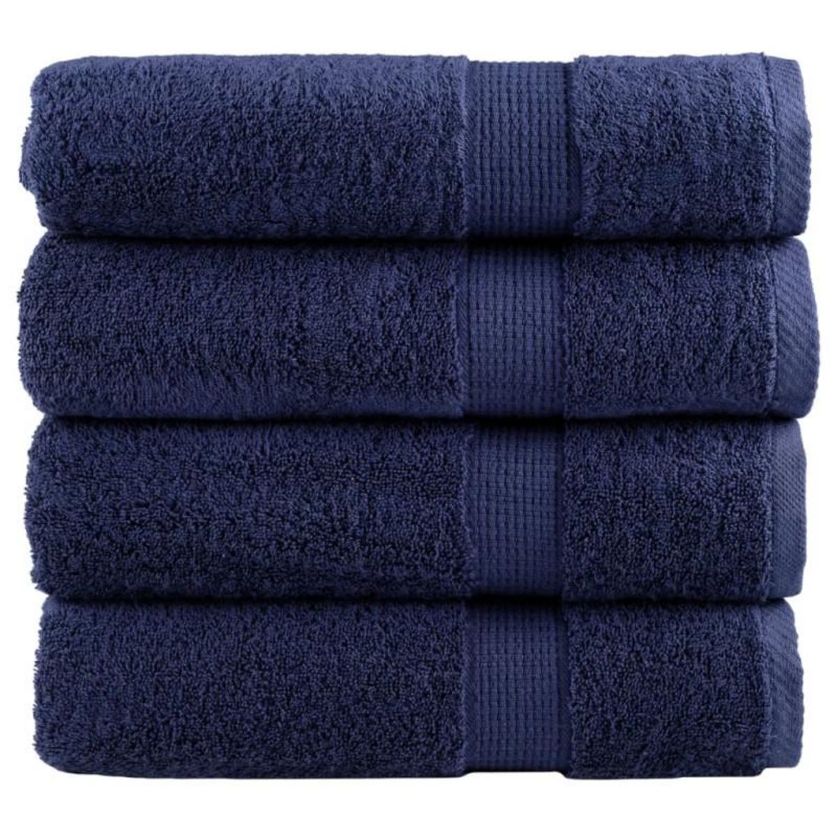 VIDAXL Serviettes de bain de qualité supérieure SOLUND 4 pcs 600g m²
