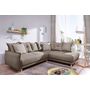 Voir la diapositive 2 : BEST MOBILIER Lena - canapé d'angle droit convertible- 5 places - latte - style scandinave - café latte