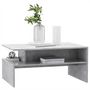 Voir la diapositive 3 : VIDAXL Table basse Gris beton 90x60x42,5 cm Bois d'ingenierie