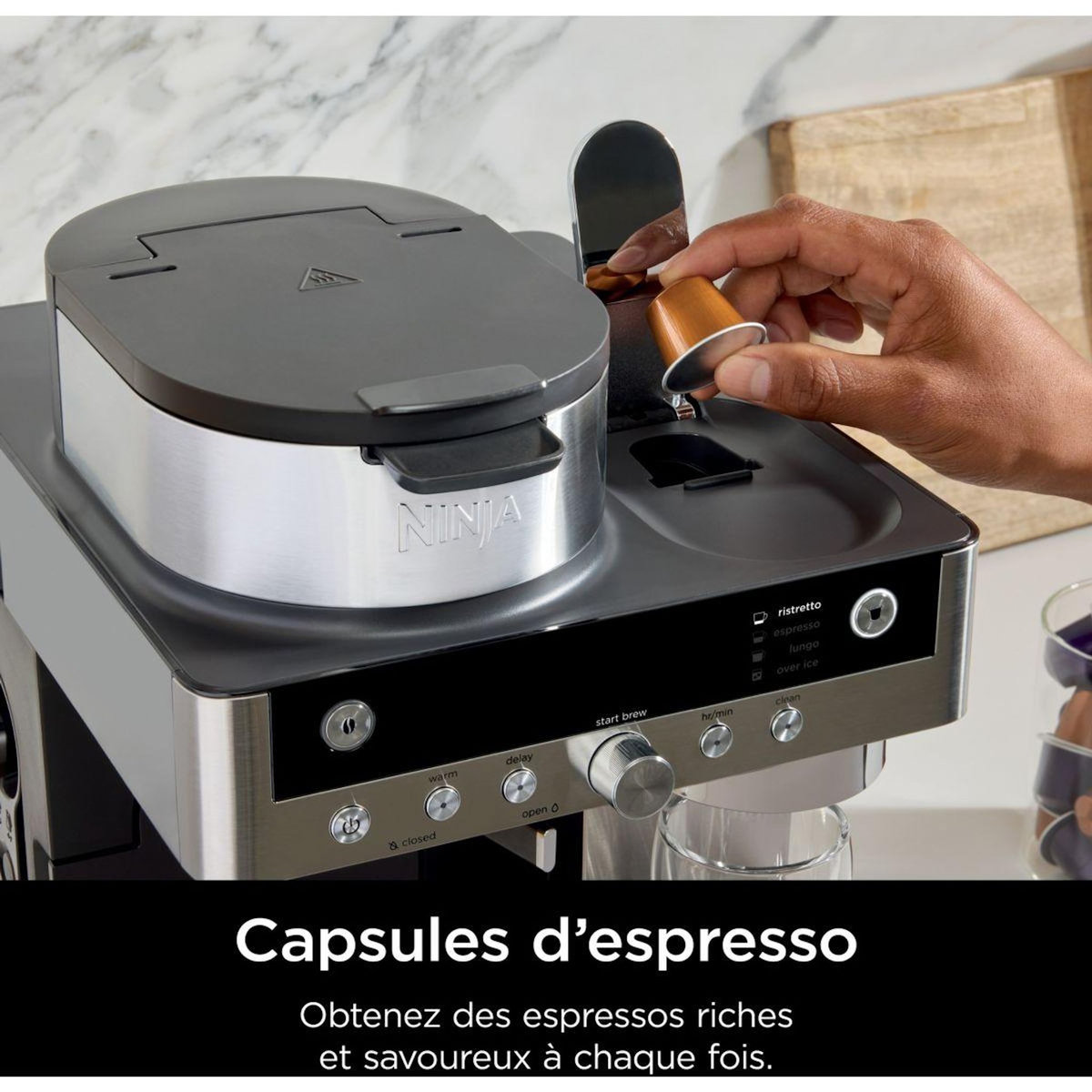 NINJA Cafetière filtre et capsules avec mousseur intégré CFN803EU