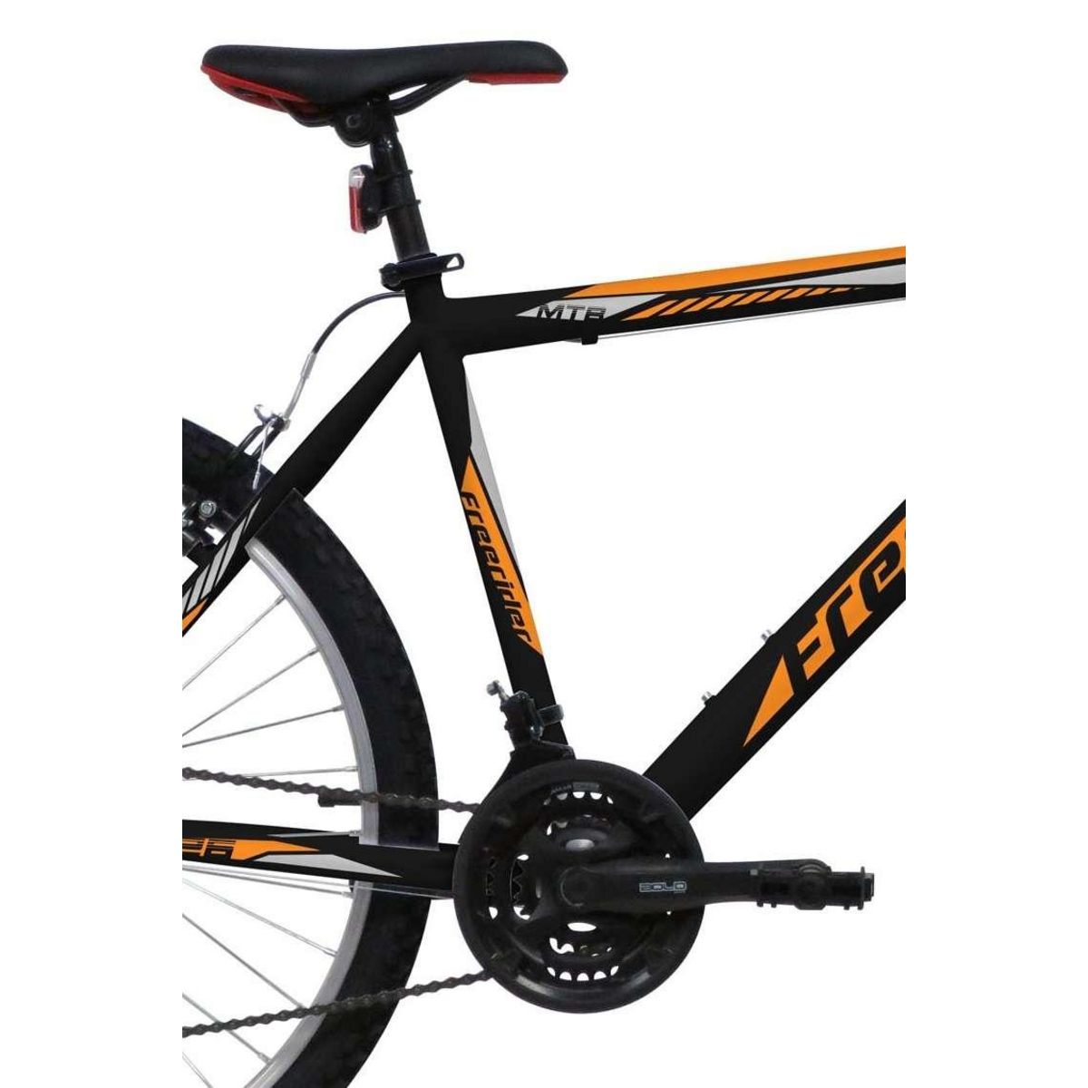 FREERIDER Vélo VTT 26'' Rigide Homme - Modèle   Vulcan/ Freerider  - Cadre acier - 18 vitesses – Poignées Tournantes - Freins V-Brake et Jantes en aluminium