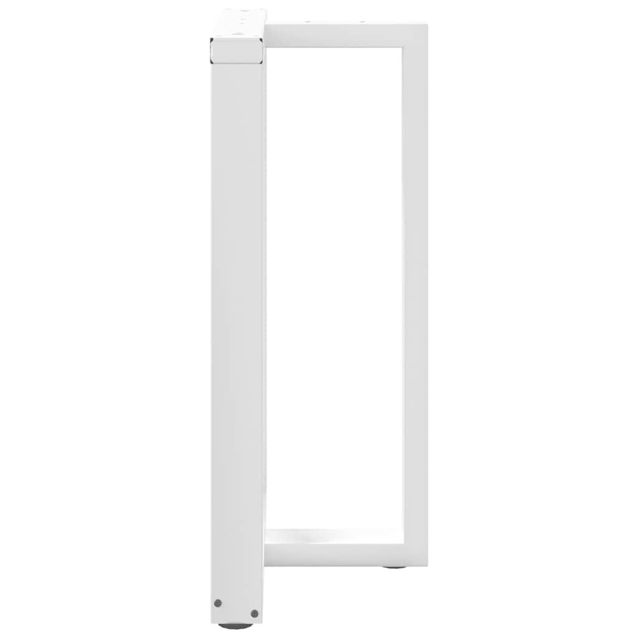 Voir la diapositive 5 : VIDAXL Pieds de table de bar forme de T 2 pcs blanc 60x35x(90-91) cm