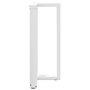 Voir la diapositive 5 : VIDAXL Pieds de table de bar forme de T 2 pcs blanc 60x35x(90-91) cm