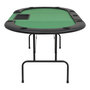 Voir la diapositive 4 : VIDAXL Table de poker pliable pour 9 joueurs 3 plis Ovale Vert
