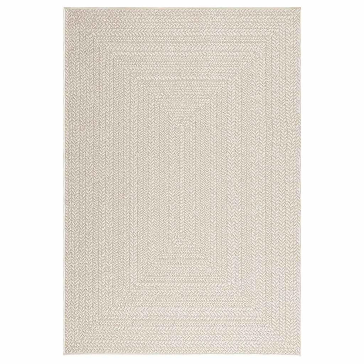 VIDAXL Tapis ZIZUR creme 140x200 cm aspect de jute interieur exterieur