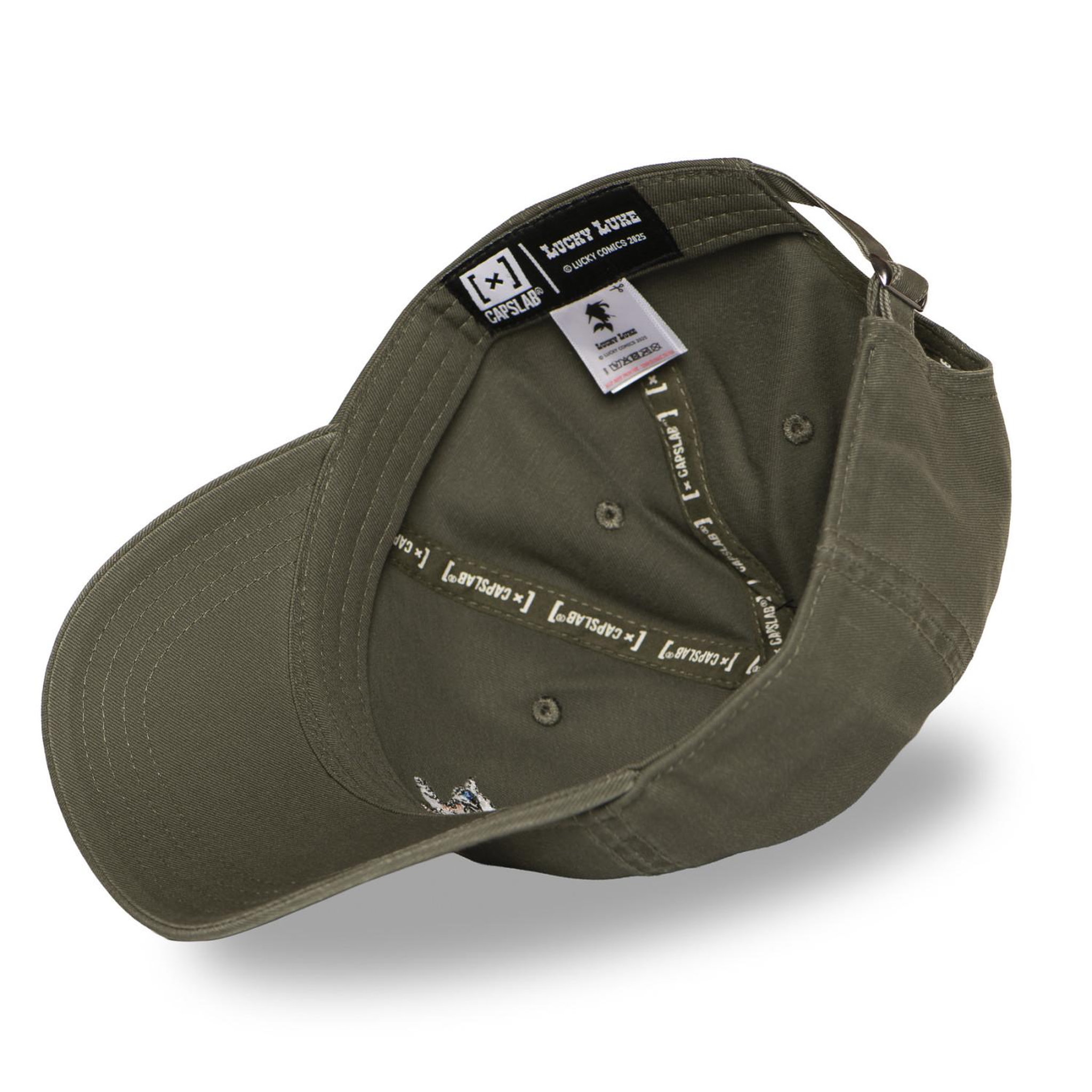 Voir la diapositive 6 : CAPSLAB Casquette dad cap avec broderie lucky luke head lucky