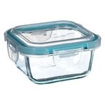 FIVE Boîte de Conservation Carrée  Clipeat  330ml Bleu