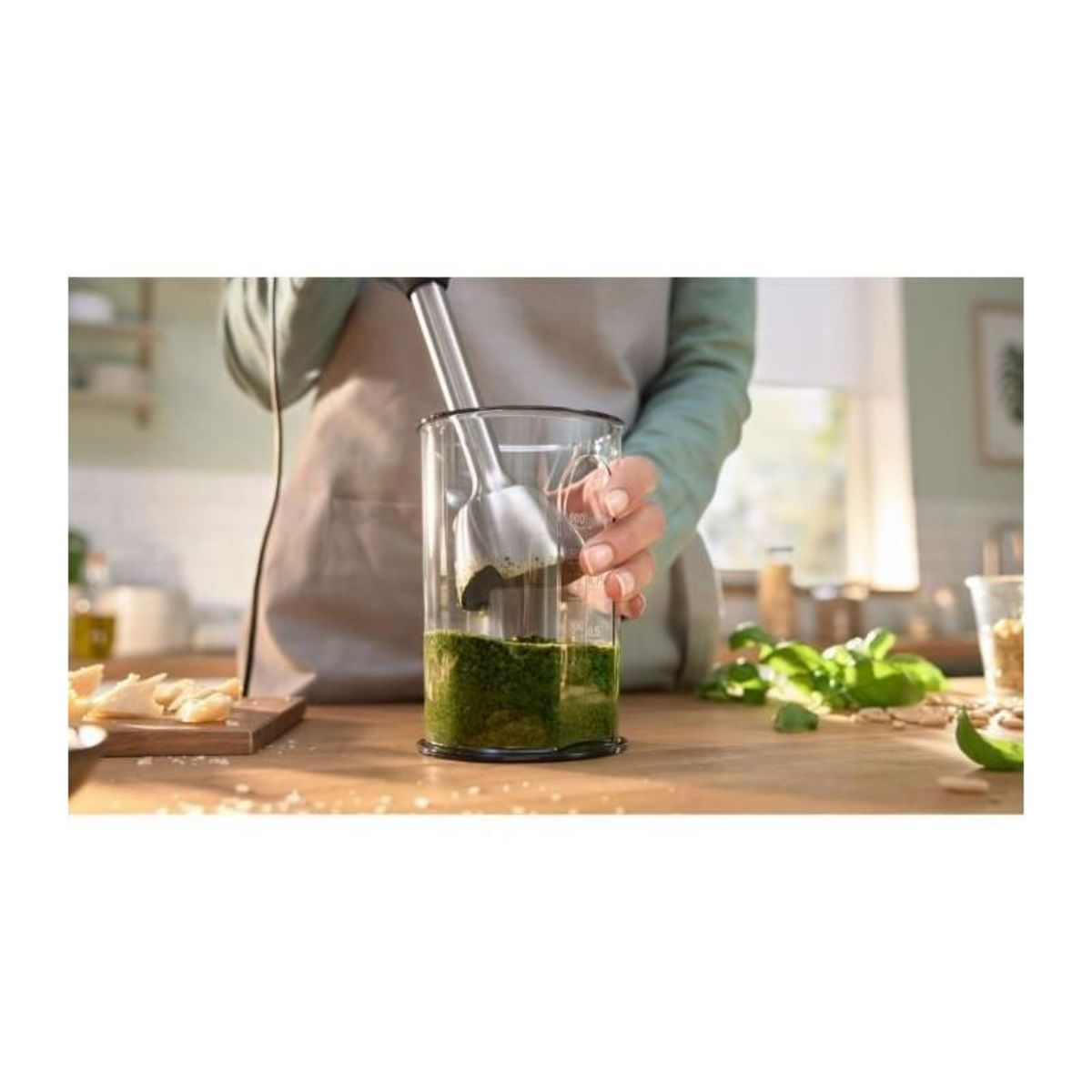 BOSCH Mixeur plongeant - BOSCH - MSM4W220 ErgoMaster - Moteur 600W - 4 lames QuattroBlade - Levier vitesses a gachette + turbo