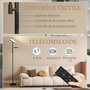 Voir la diapositive 5 : HOMCOM Lampadaire LED 42W dimmable 2700K-6500K 4 couleurs variation continue 4 modes scène télécommande noir