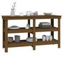 Voir la diapositive 4 : VIDAXL Banc de travail Marron miel 142,5x50x80 cm Bois de pin massif