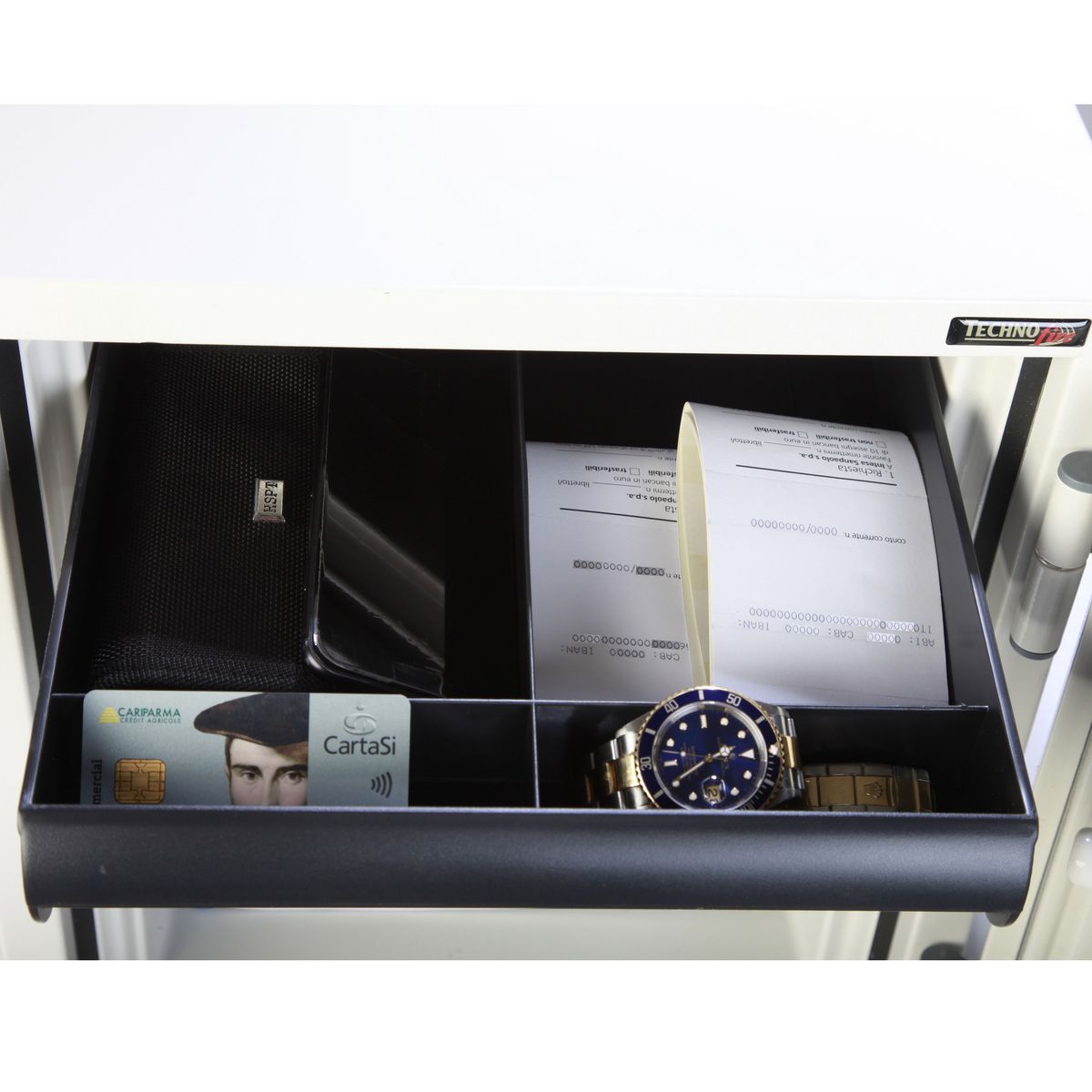 TECHNOMAX Coffre-fort à poser Ignifuge - Combinaison électronique digitale - 25 L