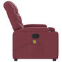 Voir la diapositive 5 : VIDAXL Fauteuil de massage inclinable Rouge bordeaux Tissu
