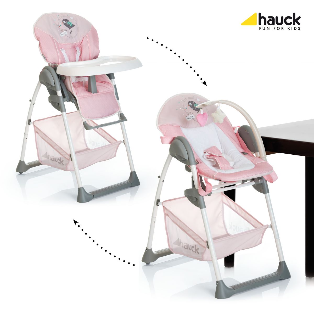 HAUCK Chaise Haute bébé 2 en 1 Sit'n Relax Birdie