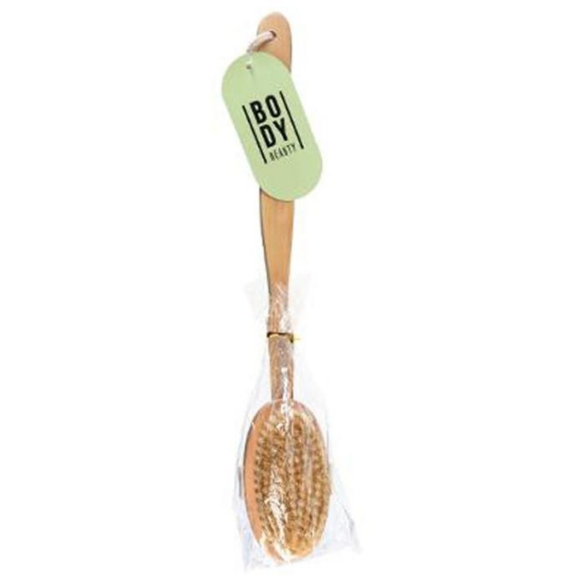 Body beauty Brosse à Dos en Bois  Détachable  43cm Naturel
