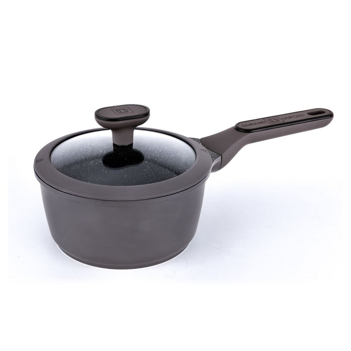 Fortus Casserole 18cm grise en fonte d'aluminium avec couvercle