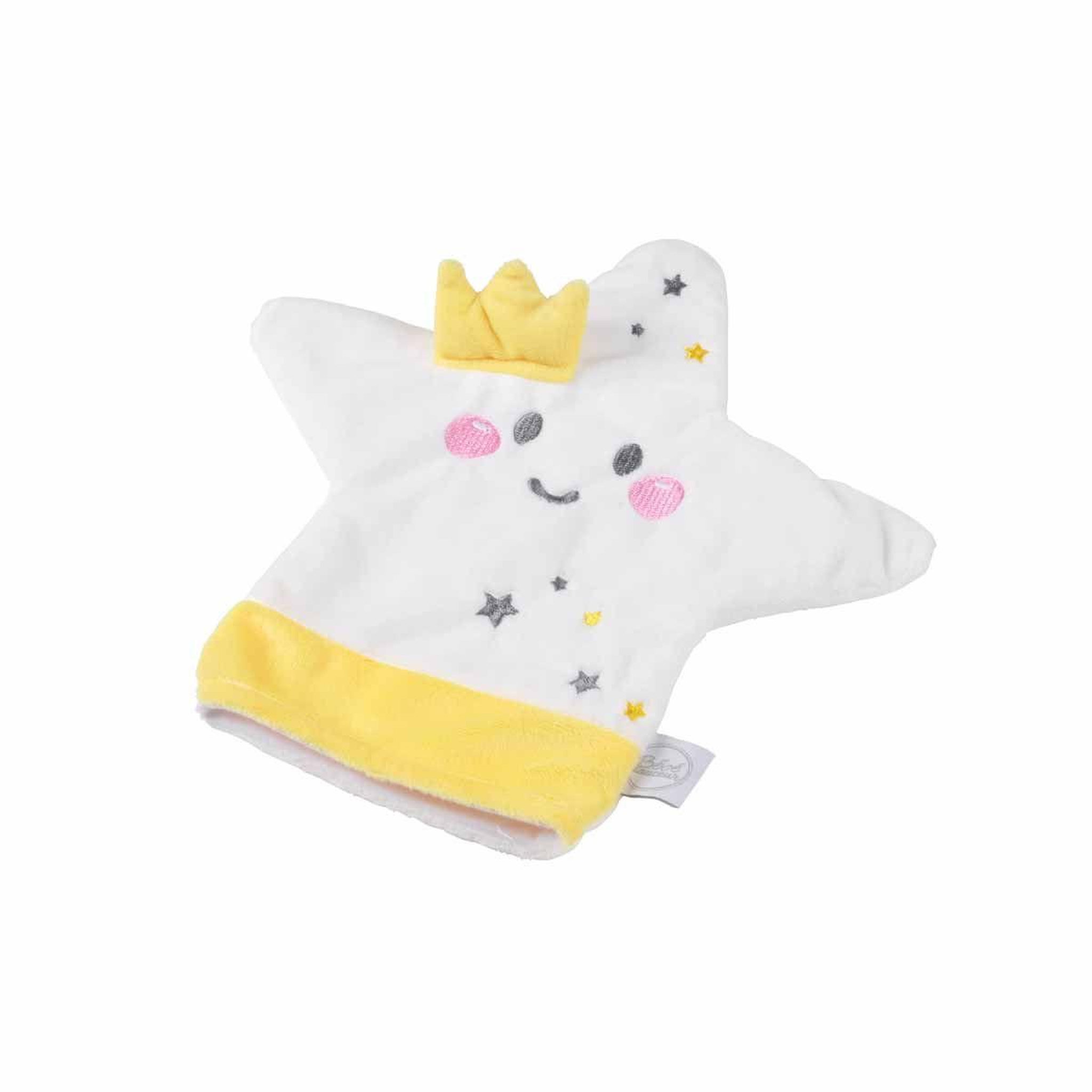 BEBE DOUCEUR Doudou marionnette  étoile  25cm jaune