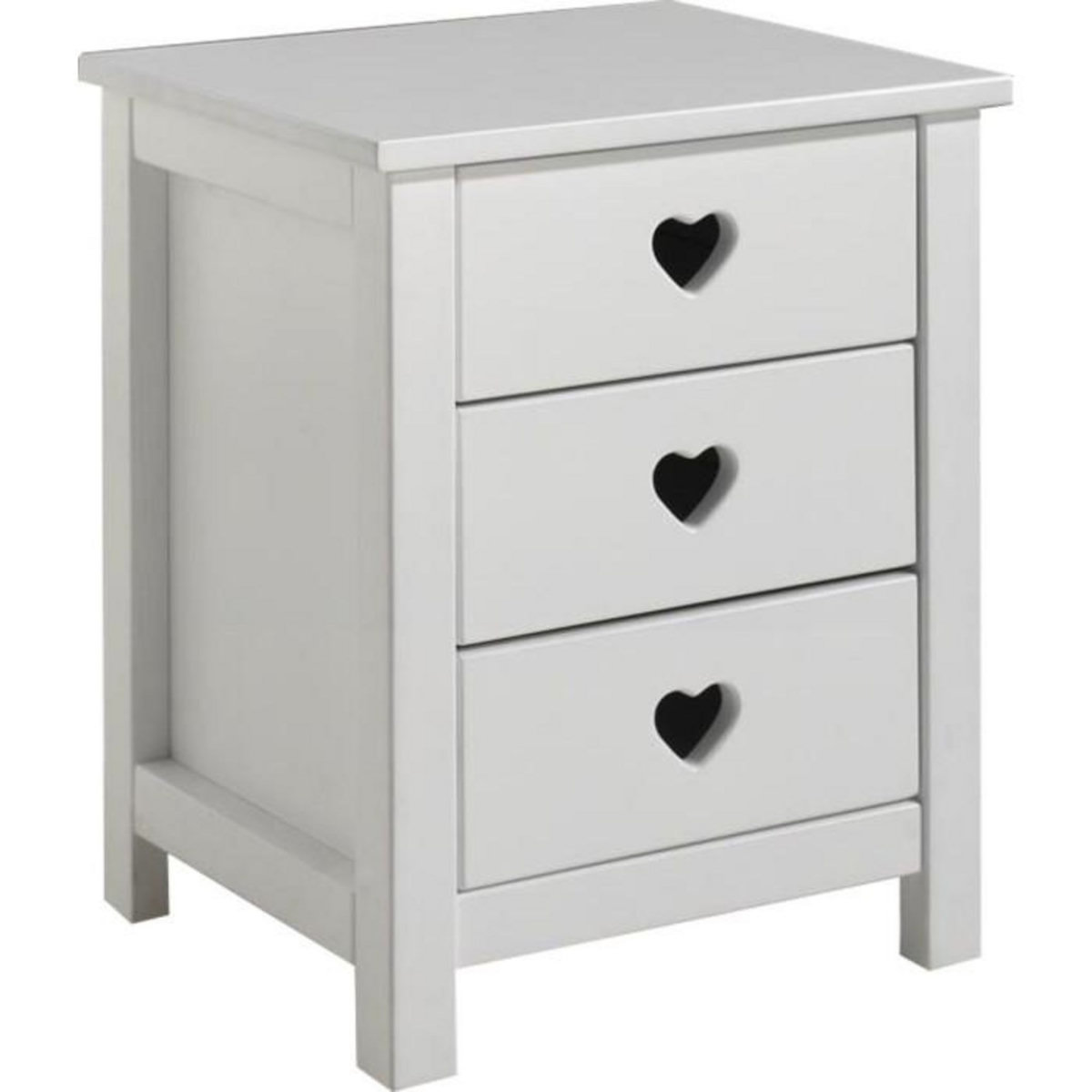 Paris Prix Pack - Lit Enfant, Chevet & Armoire  Amori  Blanc