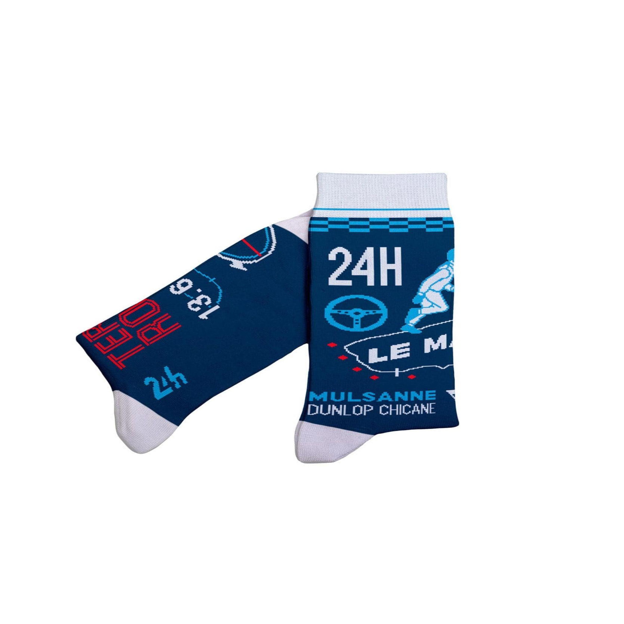 SOCK AFFAIRS Chaussettes 24h du mans. Coloris disponibles : Bleu