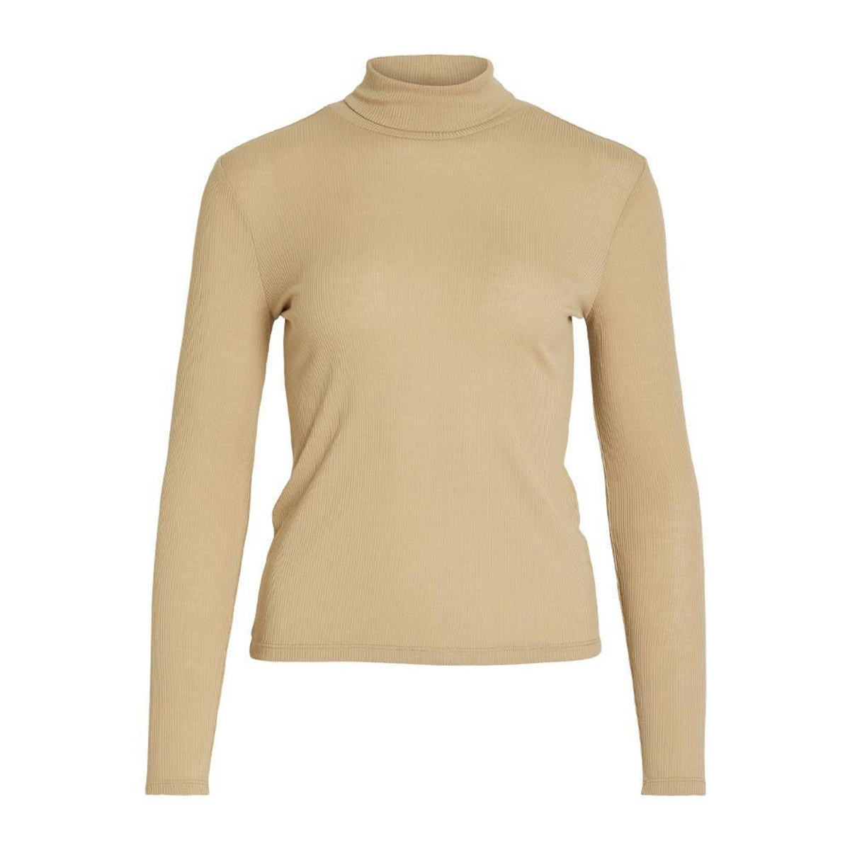Vila T-shirt Manches Longues Beige Femme Vila Elsea