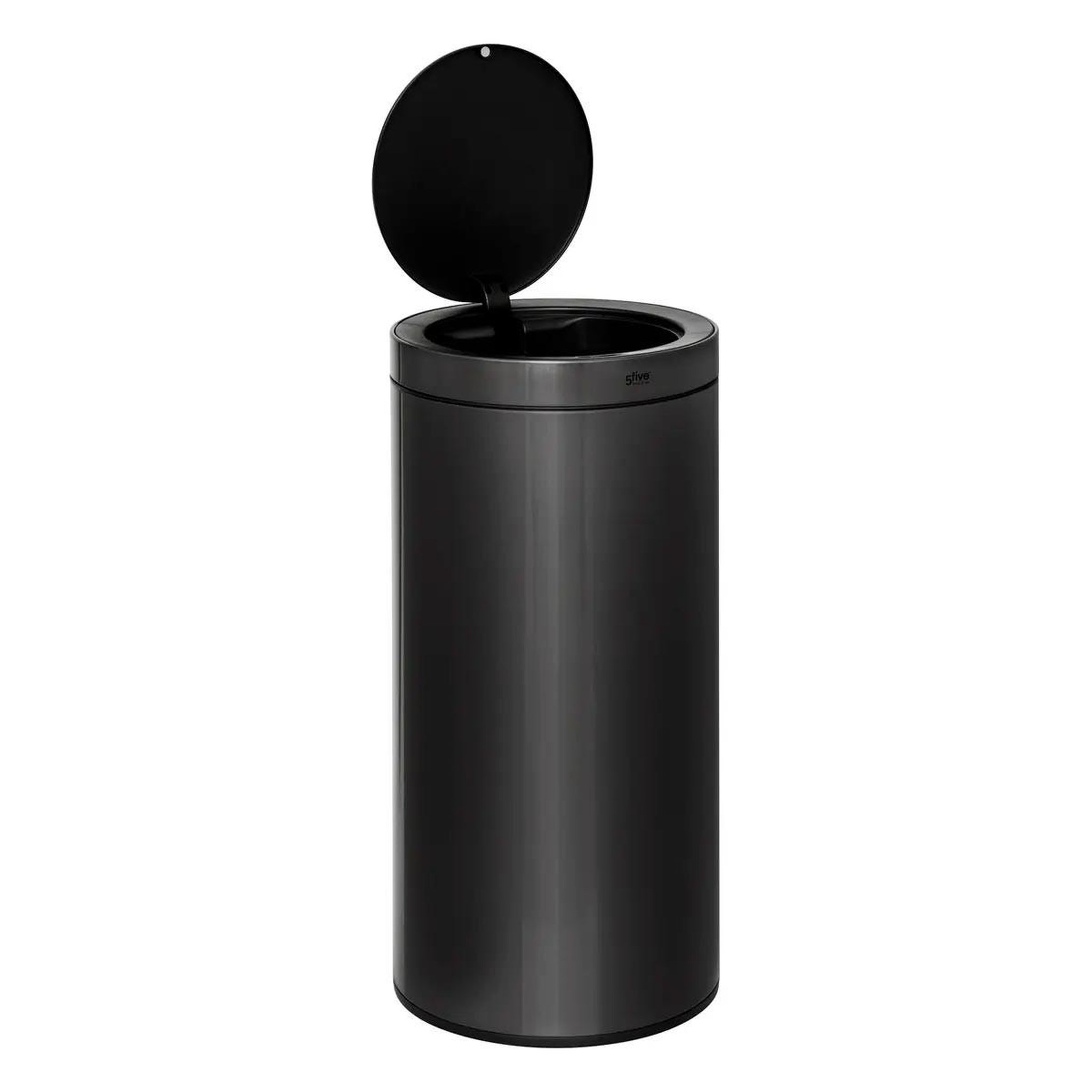 Voir la diapositive 2 : FIVE Poubelle de cuisine automatique en métal  delta  40l noir
