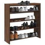 VIDAXL Étagère à chaussures chêne marron 80x25x81 cm bois ingénierie