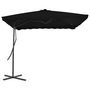Voir la diapositive 2 : VIDAXL Parasol de jardin avec mat en acier noir 250x250x230 cm
