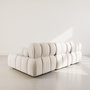 Voir la diapositive 5 : LISA DESIGN Ruby - canapé modulable d'angle droit 4 places en velours texturé