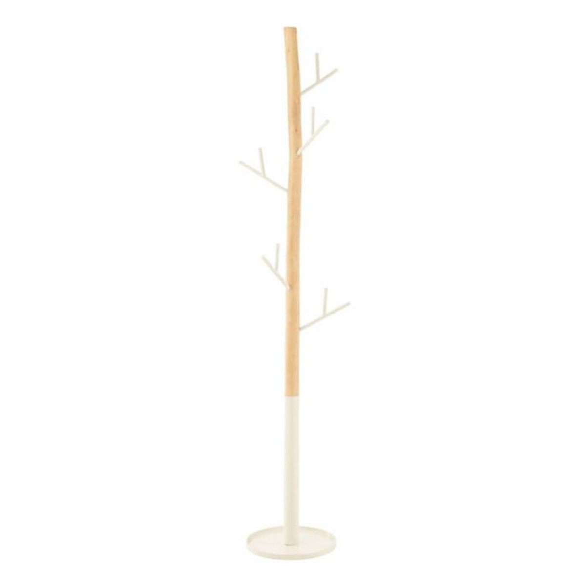 Paris Prix Porte-Manteaux en Bois  Bali  180cm Naturel & Blanc