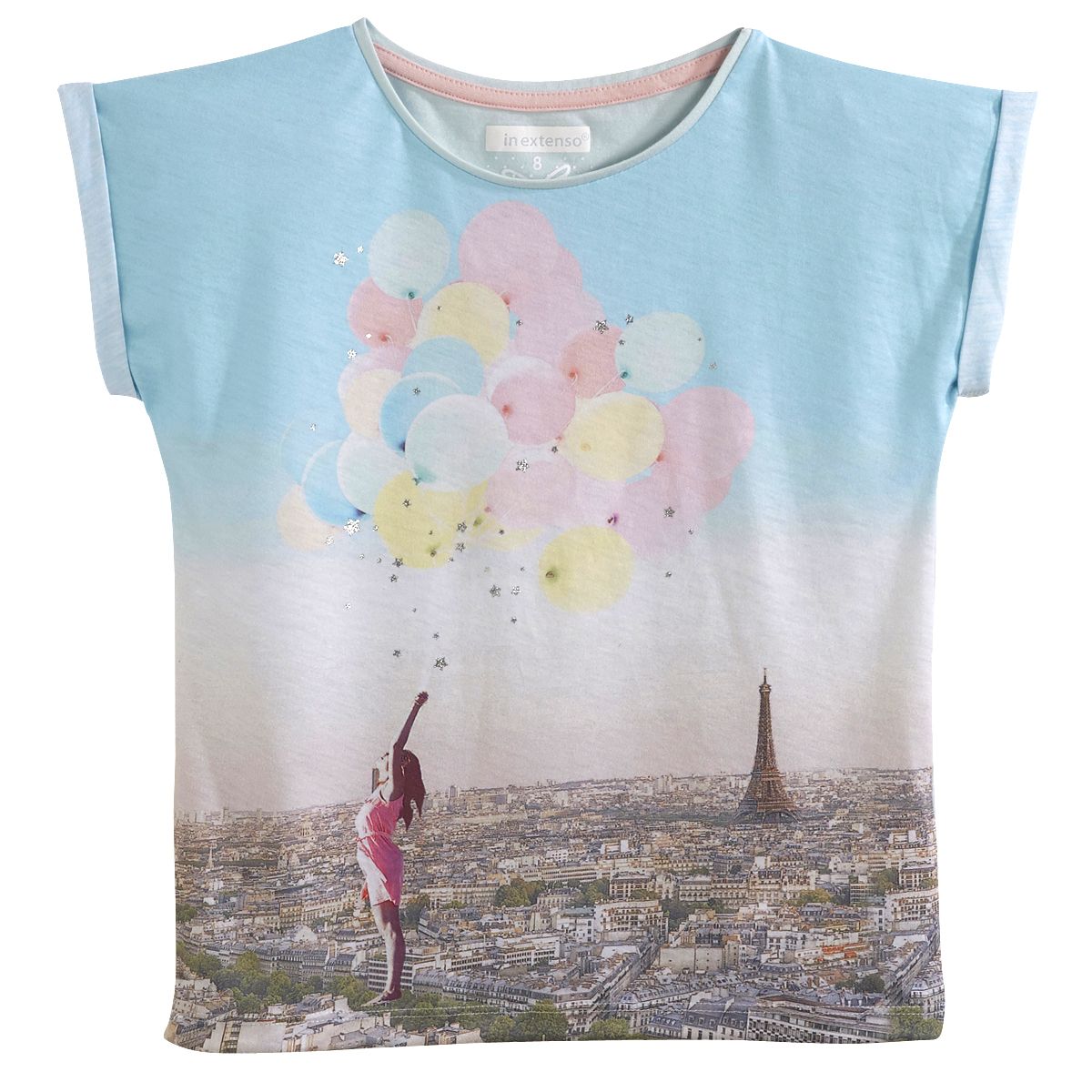 IN EXTENSO Tee shirt manches courtes fille