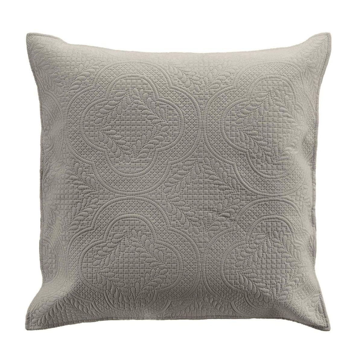 Paris Prix Couvre-Lit & 2 Housses de Coussin  Romane  240x260cm Gris