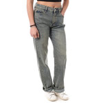 MONDAY PREMIUM Jean Droit Gris Femme Monday Premium Vintage. Coloris disponibles : Gris