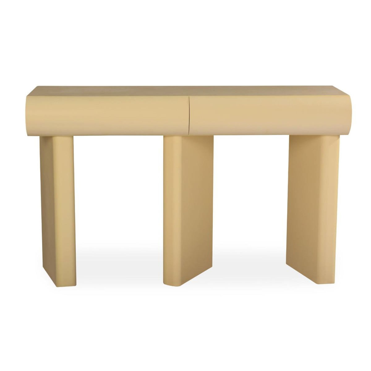 Paris Prix Console Design 2 Tiroirs  Sherazade  121cm Beige