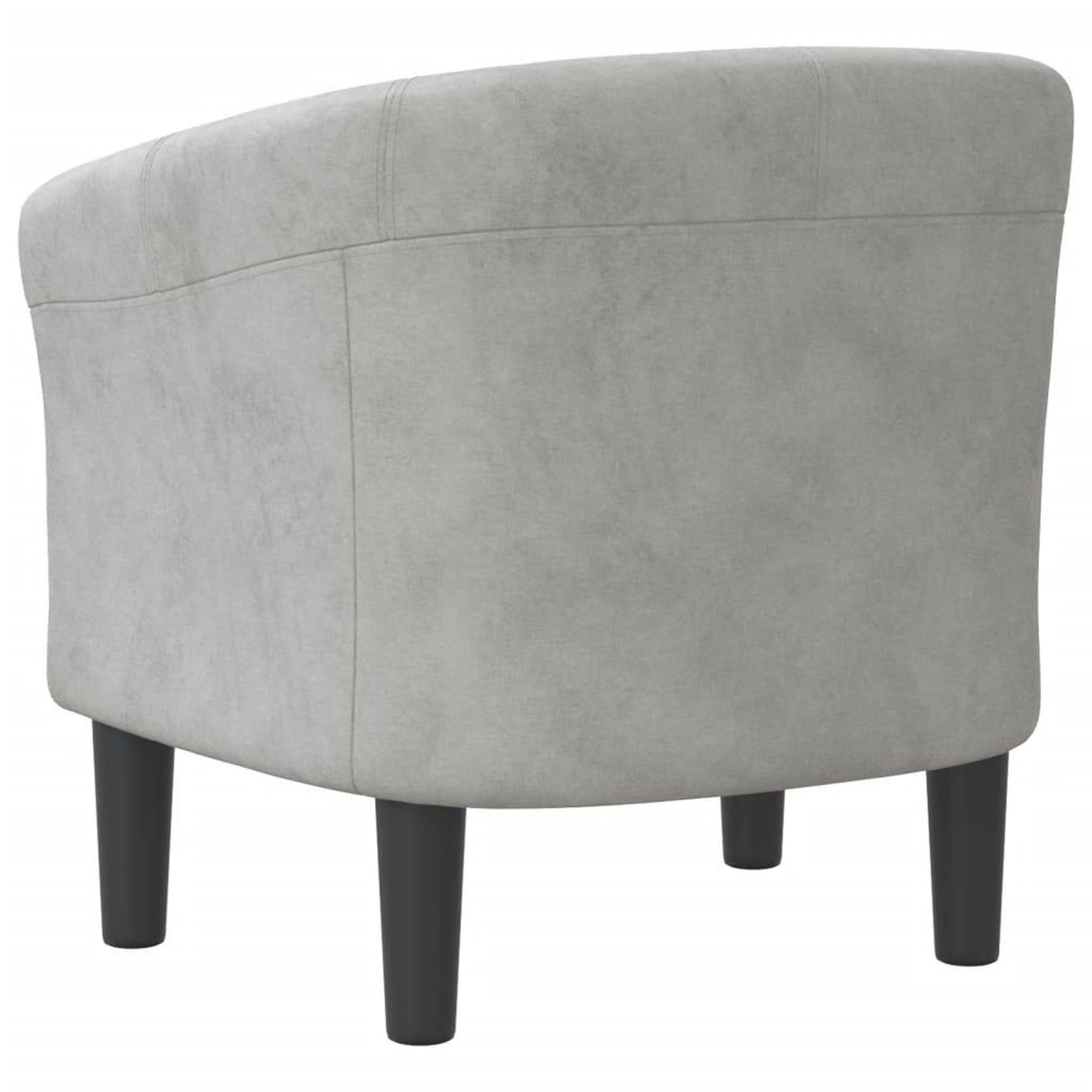 Voir la diapositive 5 : VIDAXL Chaise cabriolet gris clair velours