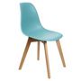 Voir la diapositive 2 : Paris Prix Lot de 2 Chaises Scandinave  Coquil  82cm Bleu