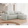 Voir la diapositive 1 : BEST MOBILIER Enma - canapé d'angle réversible 4 places convertible avec coffre en tissu texturé